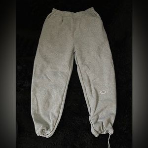 Light gray fuzzy sweatpants